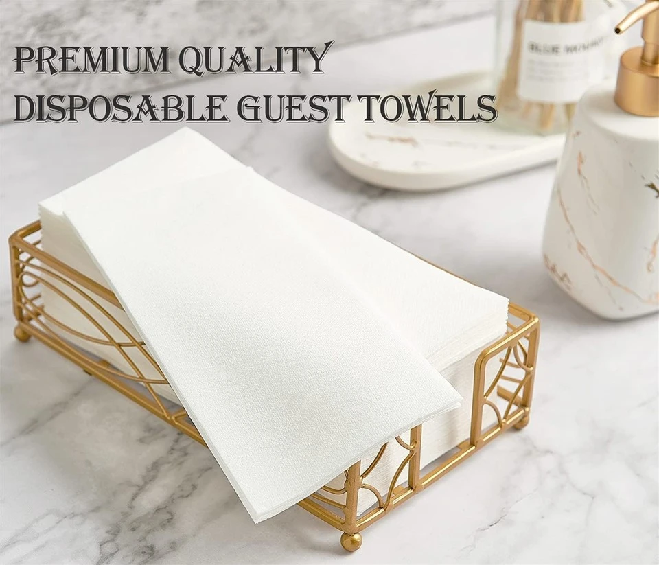 Disposable Bathroom Napkins Linen-Feel Paper Guest Towels Airlaid Paper best